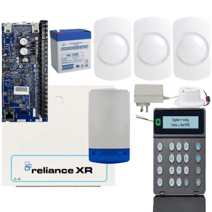Hills Security Alarm System Reliance XR kit with Guardall - Black