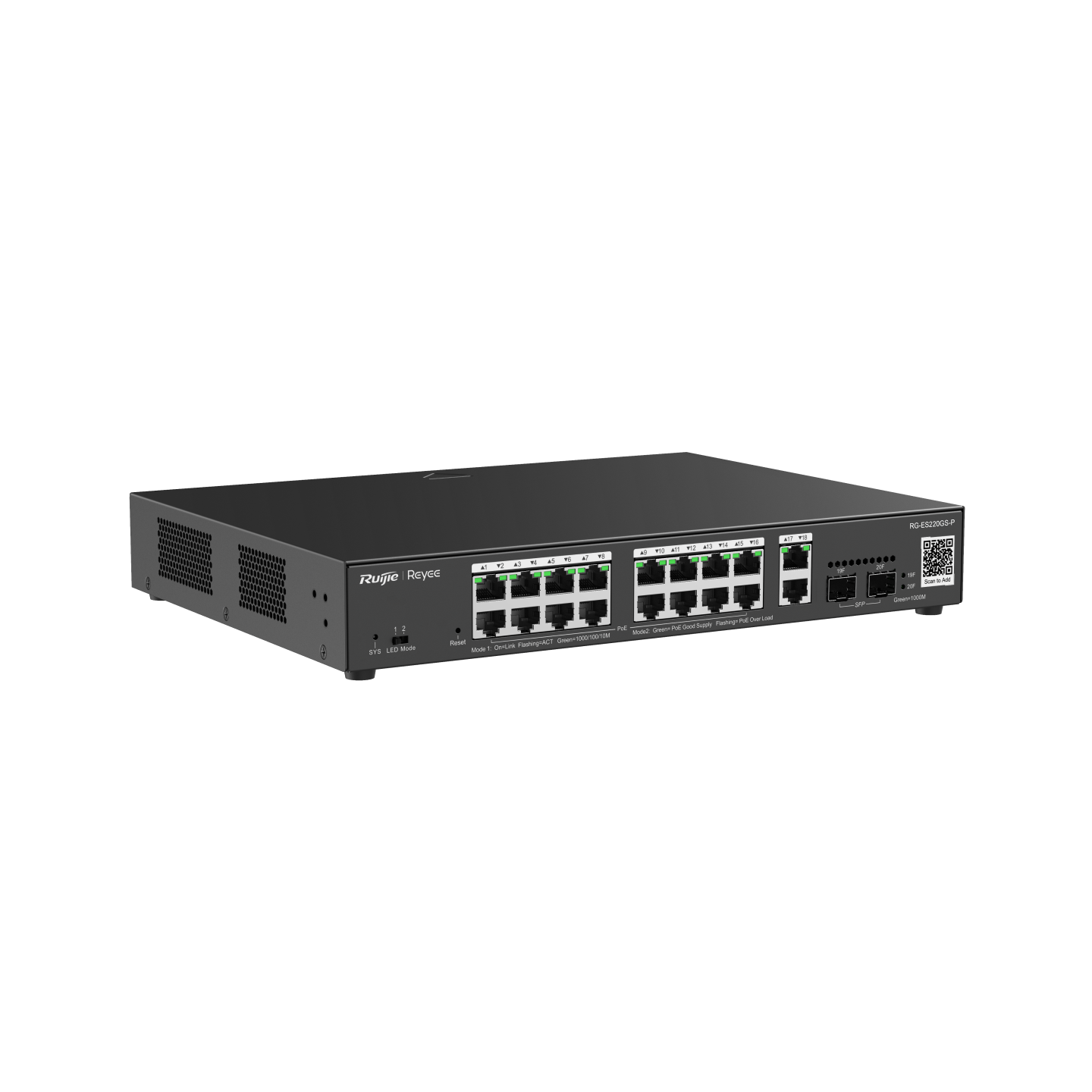 Ruijie Reyee 20-Port Gigabit Smart Cloud Managed PoE Switch