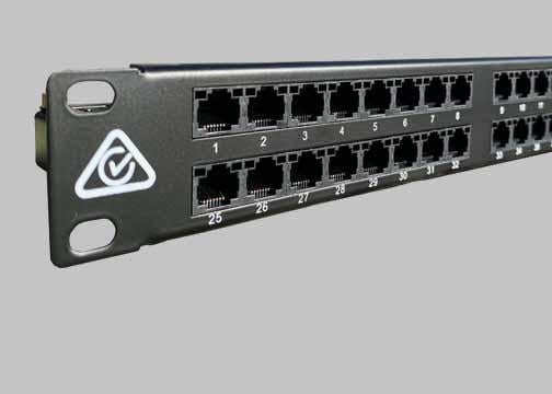 1 RU 19'' 24 Port and 48 Port Cat6 Patch Panel