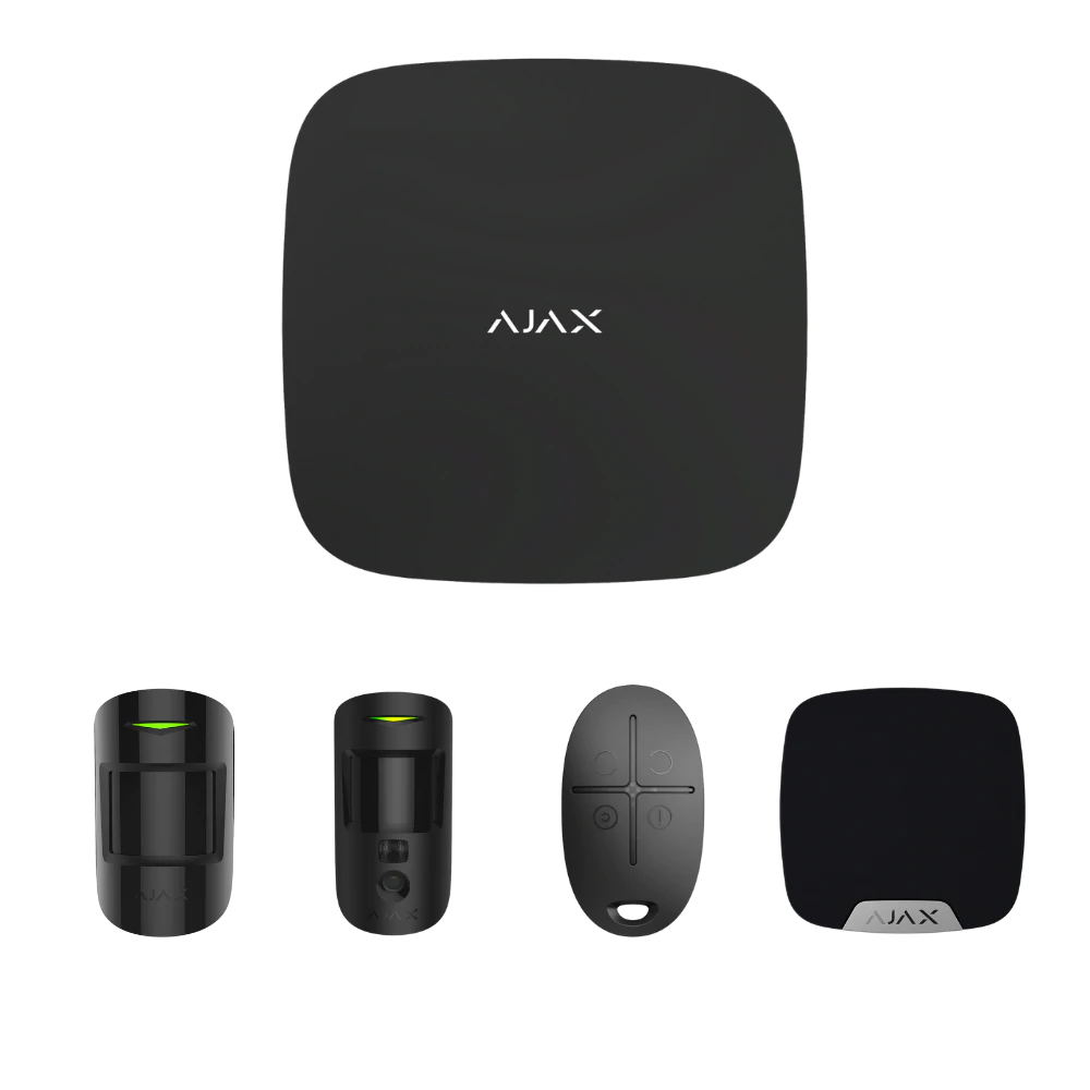 Ajax Wireless Alarm Starter kit Plus Camera AJAX80010 Black