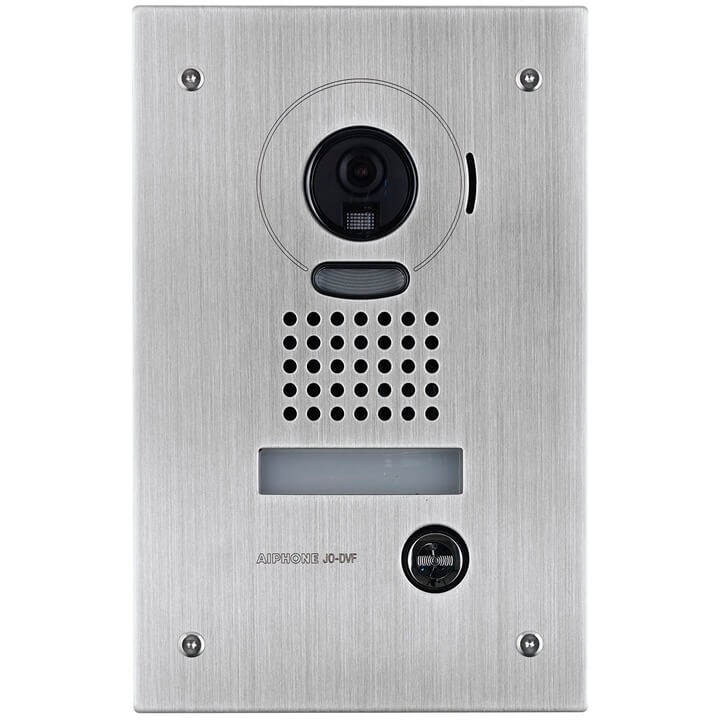 Aiphone JO Series 2/4-Wire Intercom 1 Button Video Door Station Flush Mounted