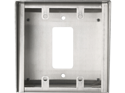Aiphone SBX 2-Gang Stainless Steel Enclosure, Surface Mount to suit AI-IX-SS-2G