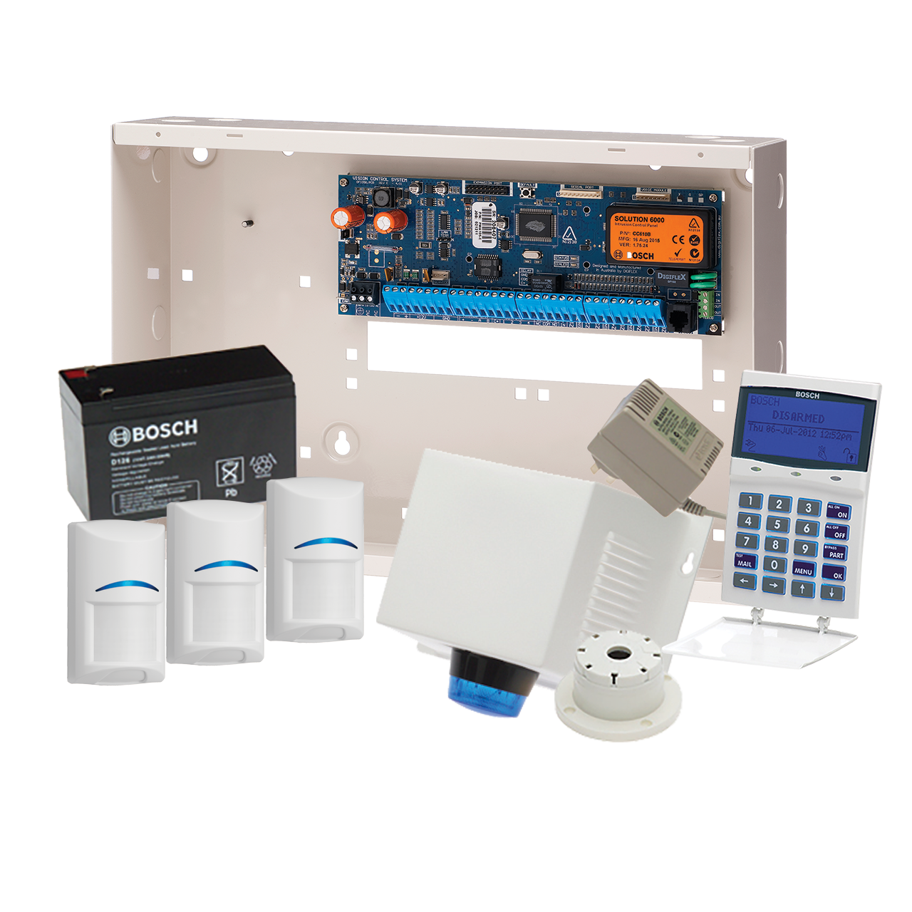 Bosch Alarm Kit, K6000-GFX-3T 6000 Kit GFX Keypad 3X PET Tritech