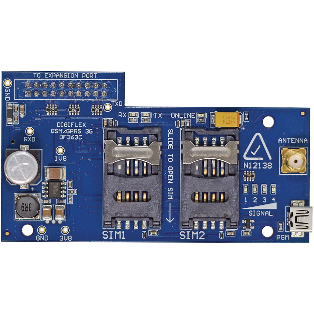 Bosch CM744B plug on 3G gsm/gprs modem with antenna