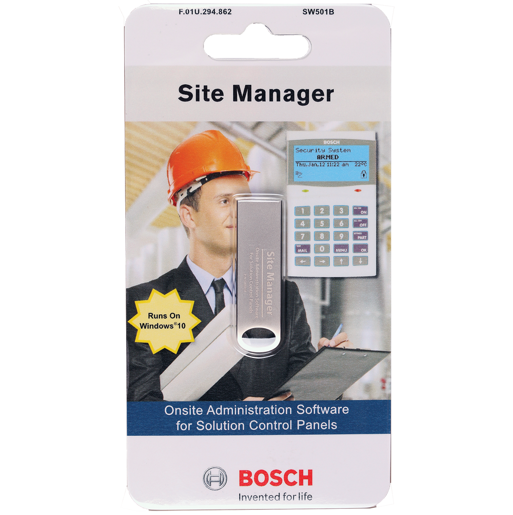 Bosch SW501B site manager software USB end user software