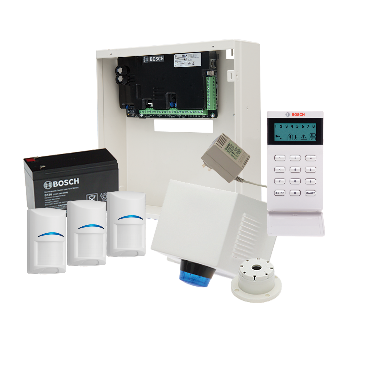 Bosch Alarm Kit, S3K-LCD-PIR-3 Solution 3000 With 3 PIR + Icon Codepad+BOSCH7000