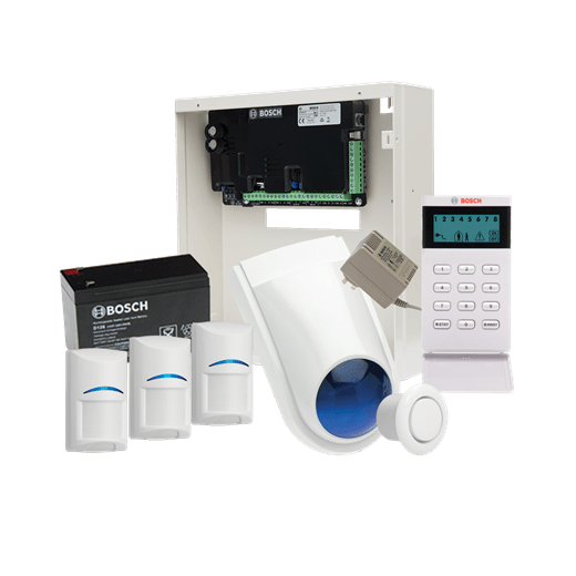 Bosch Alarm Kit, S3K-LCD-PIR-3 Solution 3000-3 PIR + Icon PAD+BOSCH7015+Recessed Siren