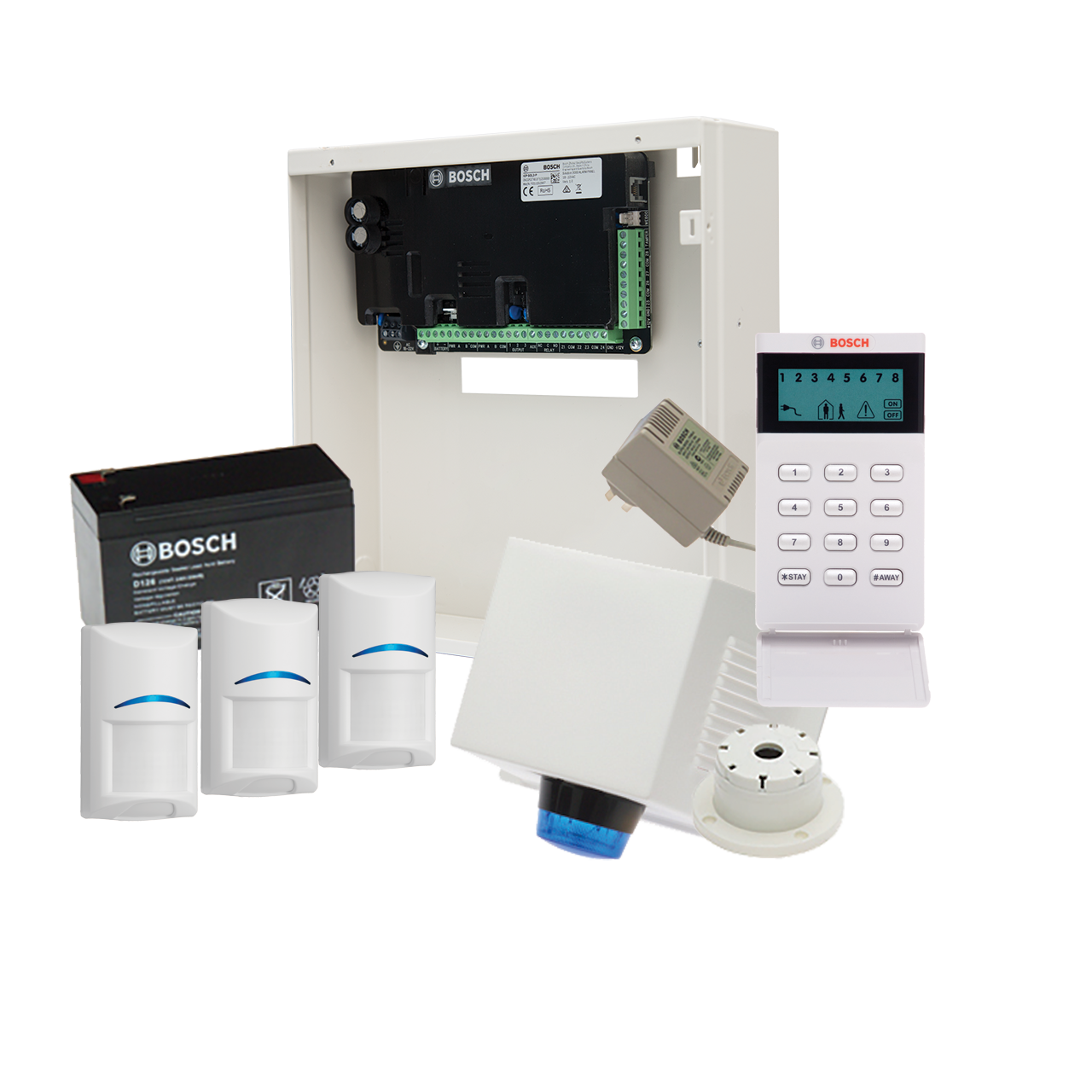 Bosch Alarm Kit, Solution 3000 Icon With 3 Pir’S Qty1 Icp-Sol3-P