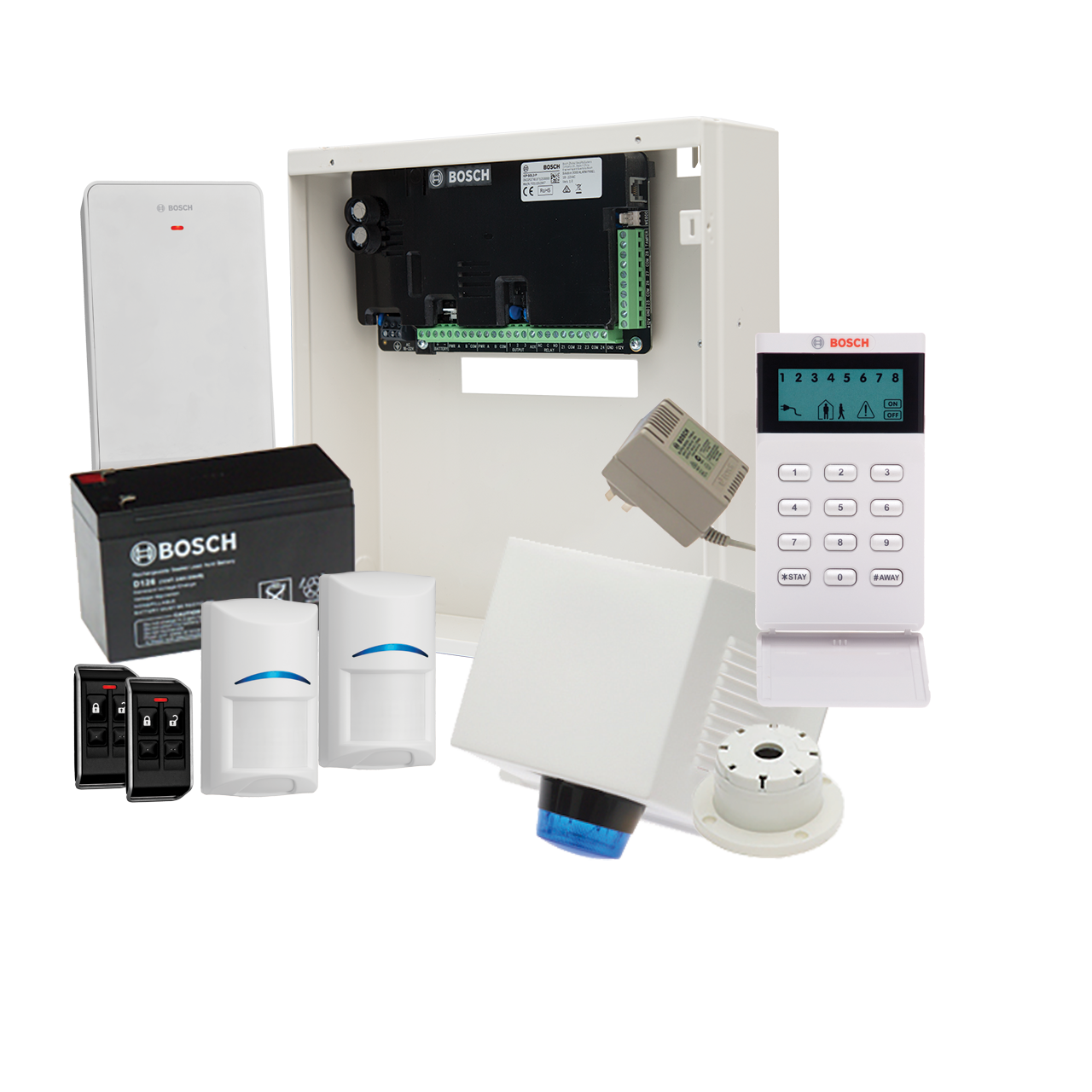 Bosch Alarm Kit, S3K-LCD-WPI-2 Solution 3000 With 2 Wireless PIR + Icon Codepad+BOSCH7000