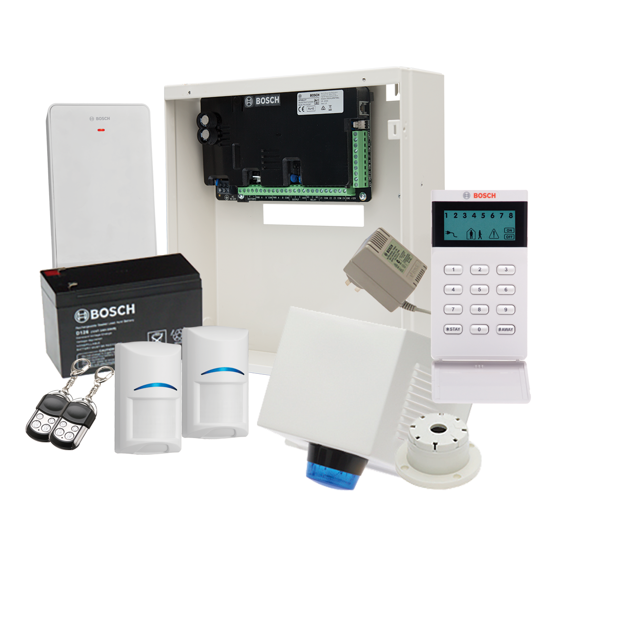 Bosch Alarm Kit, Sol 3000 With 2 Wireless Pir + Icon + P/Kfob: Qty1 Icp-Sol3-P Solution 3000 PC
