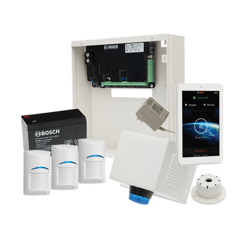 Bosch Alarm Kit, S3K-TSP-QUAD-3 Solution 3000 W/3 Quad + 7″ TS Codepad
