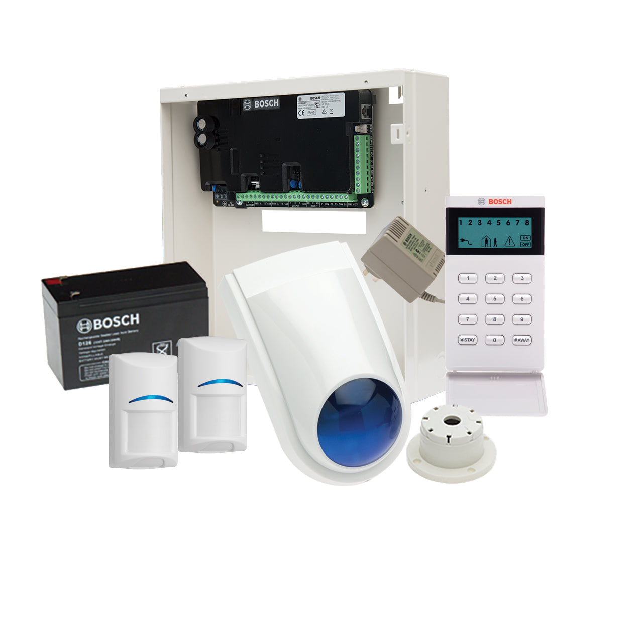 Bosch Alarm Kit, S2K-LCD-PIR-2 Solution 2000 With 2 Pet PIR + Icon Codepad+BOSCH7015