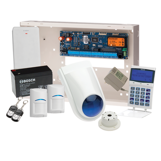 Bosch Alarm Kit, Bosch 6000 Wireless Kit LCD Wifi Keypad 2 X Wireless Pir?S RF Receiver 2x Fobs Battery