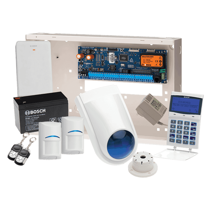 Bosch Alarm Kit, Bosch 6000 Wireless Kit LCD Wifi Keypad 2 X Wireless Pir?S RF Receiver 2x Fobs Battery