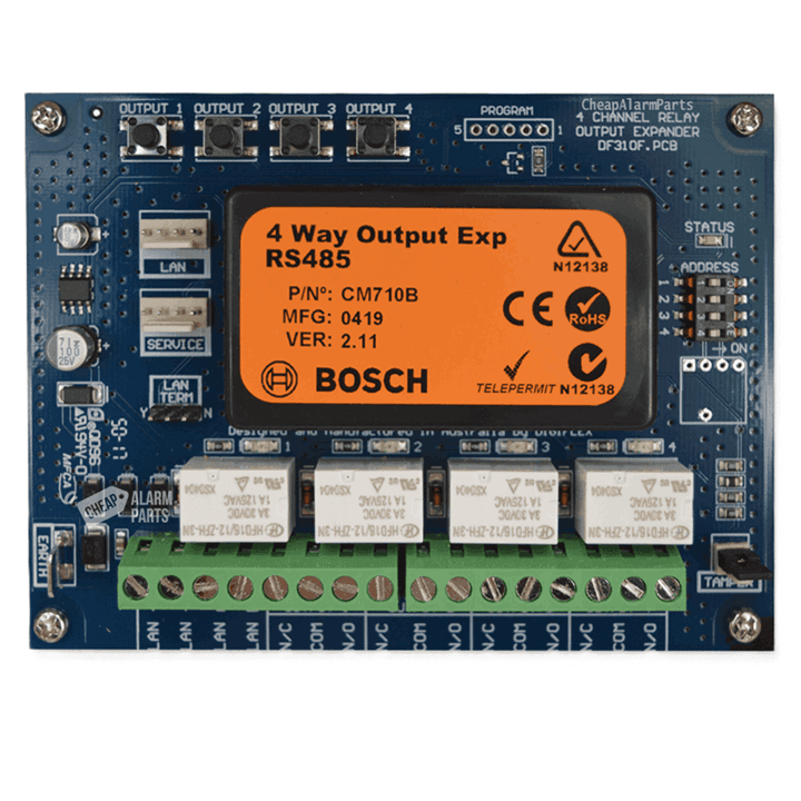 Bosch CM710B output expansion module 4 way relay