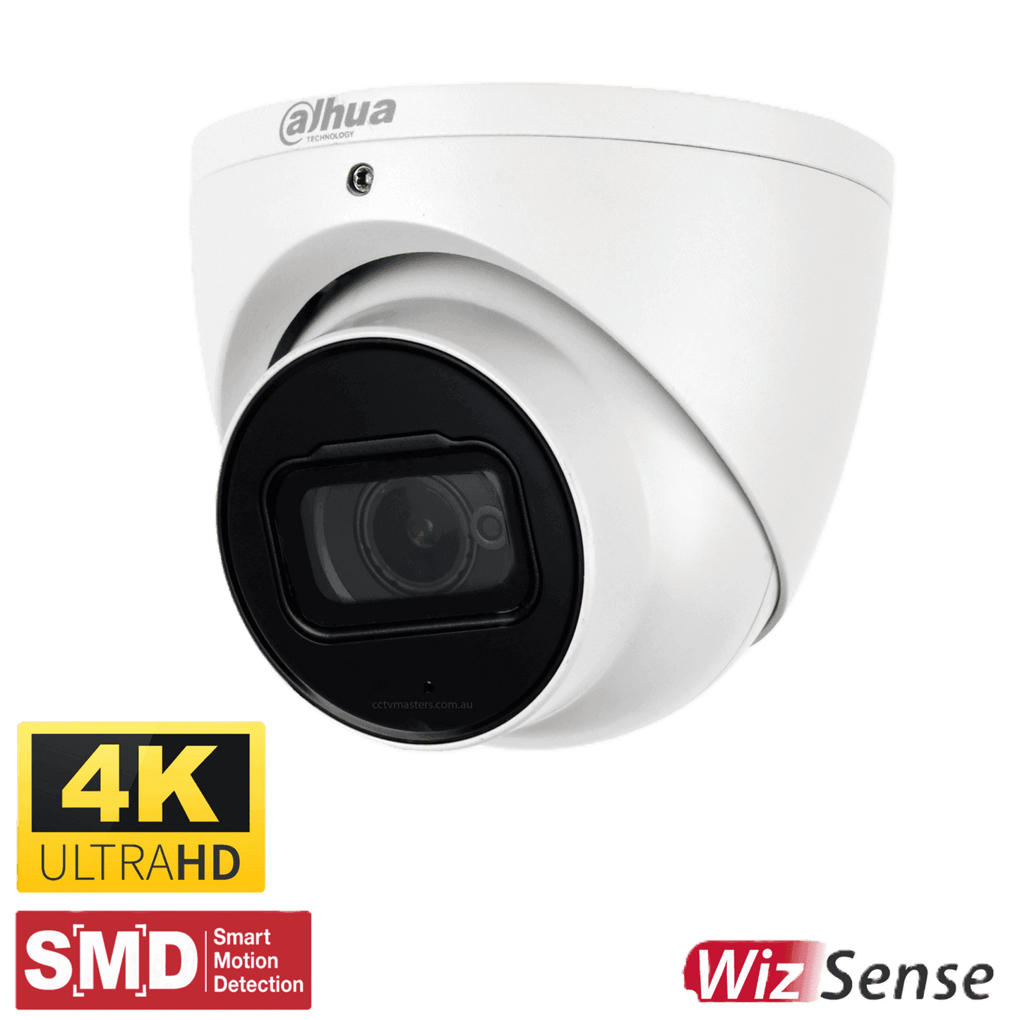 Dahua 8MP Camera AI Version 4.0, DH-IPC-HDW3866EMP-S-AUS, featuring Smart Motion Detection and 4K Ultra HD.