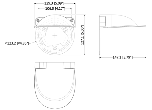 Dahua DH-PFA200W, Rain Shade For Dome and Turret Cameras