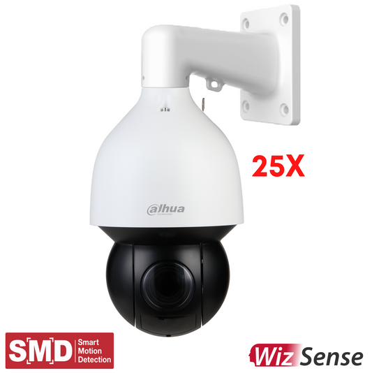 Dahua PTZ 2MP 25x Starlight IR WizSense SMD 4.0 Network PTZ Camera with Auto Tracking