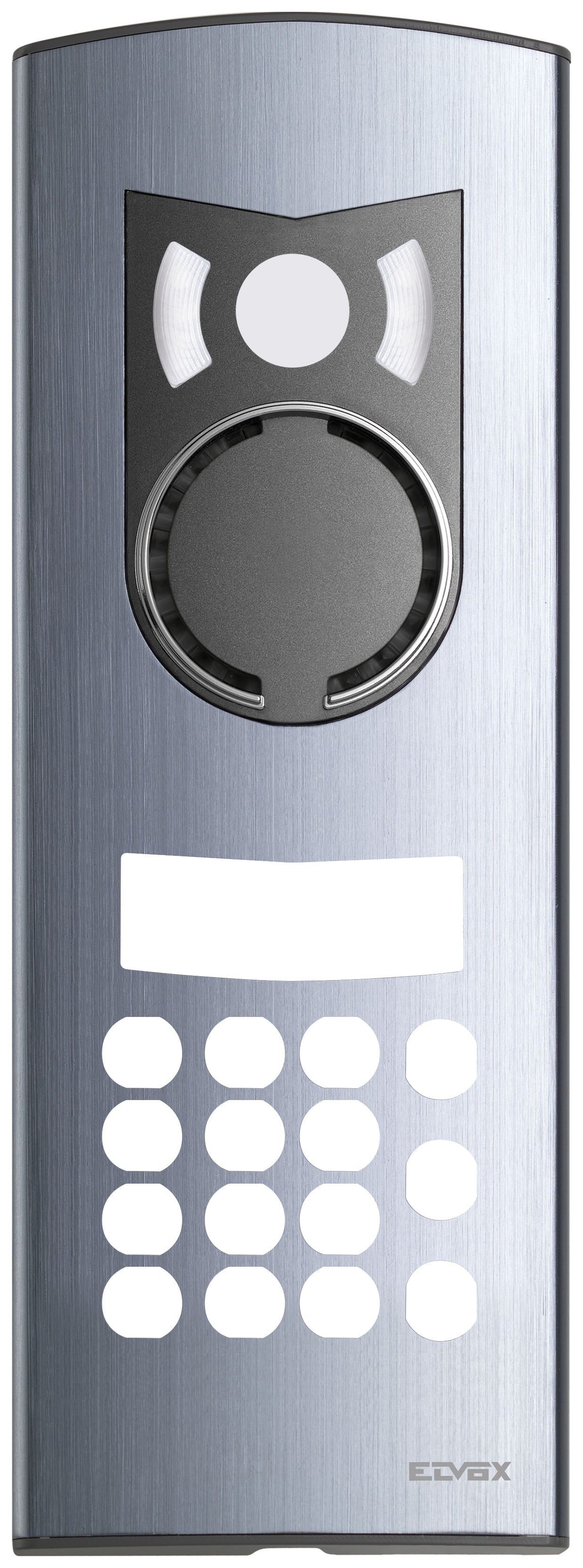 2-Module Audio-Video Cover Plate For Due Fili And Digibus Alphanumeric Electronic Units