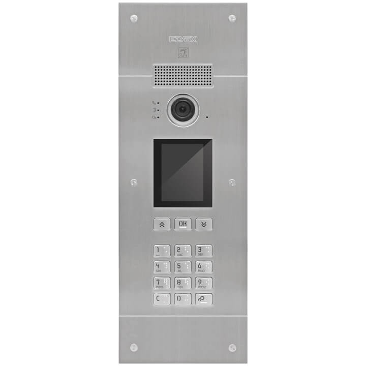 Pixel Up entrance panel for Due Fili Plus stainless steel