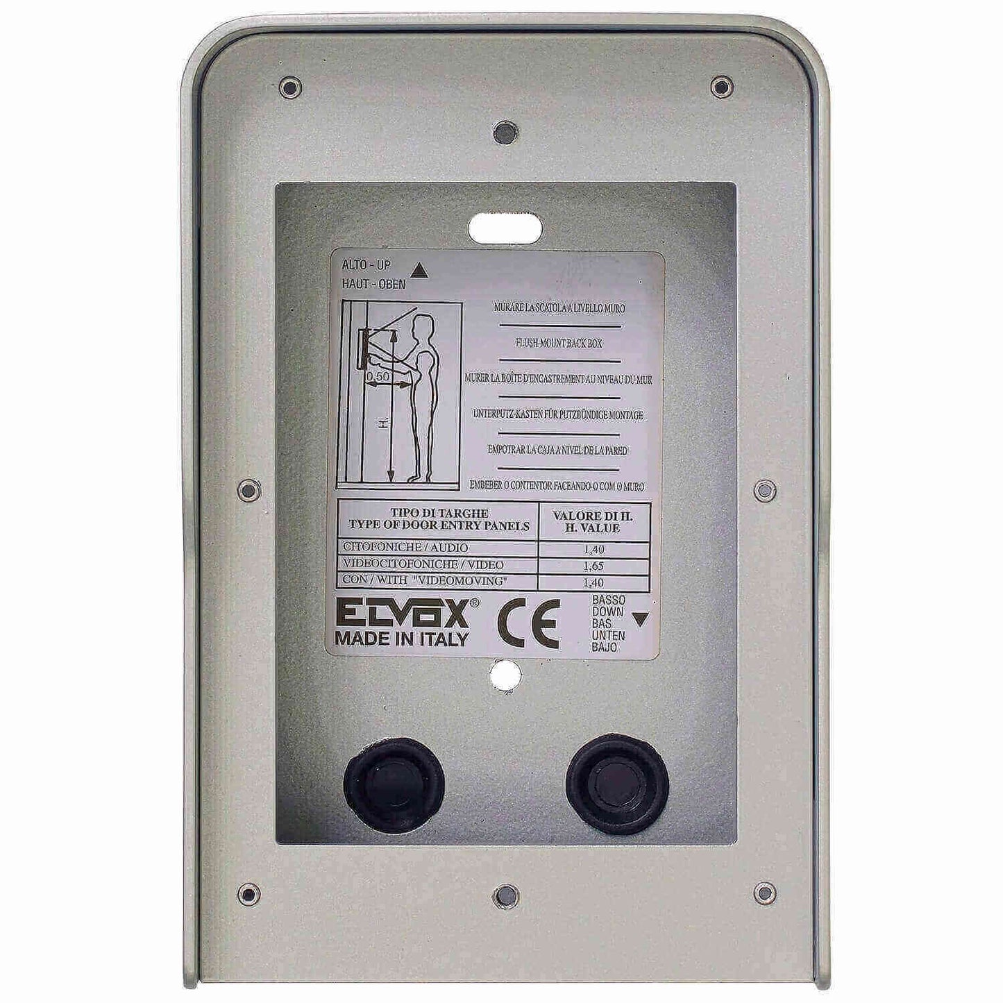 Pixel Surface Back Box 1 Module (Vertical) Silver/Grey W/Rainhood