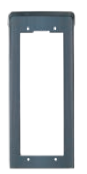 1300 Series Rainproof Trim 1x2-Module Cover Plate Electropolished Anodized Aluminium