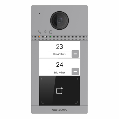 Hikvision KV8213-WME1, 2nd Gen IP 2MP Villa Door Station, 2 Button, Wi-Fi, Mifare, Aluminium, Surface
