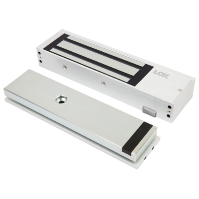 LOX Electro Magnetic Single Lock, 580kg, Non Monitored, incl. Anti-Tamper, 12/24VDC