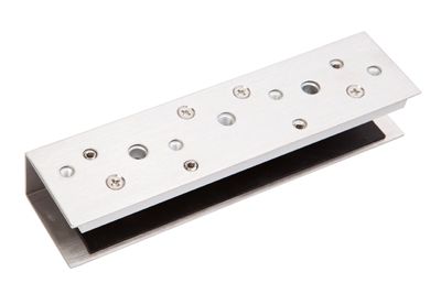 AMGB1-12-DSS GLass Door U-Bracket For 12mm Glass, Incl. Dress Plate, For EM5700M Monitored