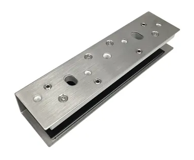 AMGB24-12 Glass Door U-Bracket For 12mm Glass, Incl. Dress Plate, For MML2400