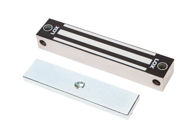 LOX Electro Magnetic Lock, 200kg, Monitored, Weather Resistant Mag, 12/24VDC