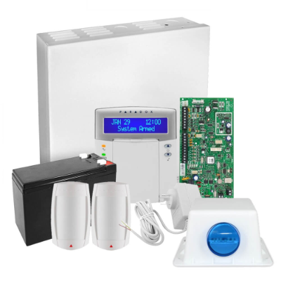 Paradox MG5050+ Kit, 2x DG75, WP Siren/Strobe + K32LCD+