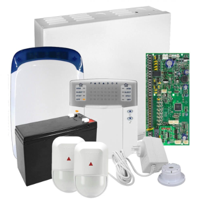 Paradox SP6000 Kit, 2x NV5, Mini Siren/Strobe + K32+