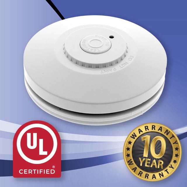 Wireless Interconnected Photoelectric Smoke Alarms 5 X R10RF +1 Controllers