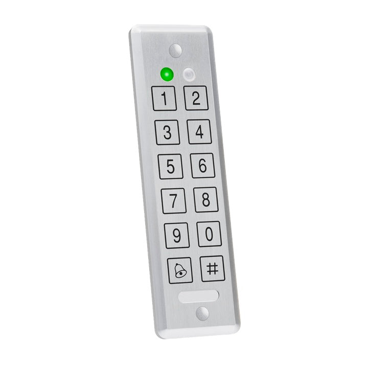 Rosslare Keypad Convertible Piezo VDL Resist Ultraslim with numeric keys and green indicator