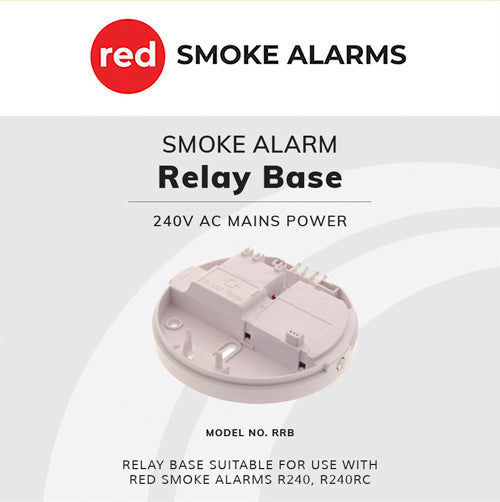 Relay Base for 240V Smoke Alarm Interlink Base for R240 and R240RC Series
