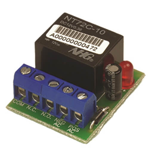 SPDT Relay AC/DC 12VDC or 16 VAC Input