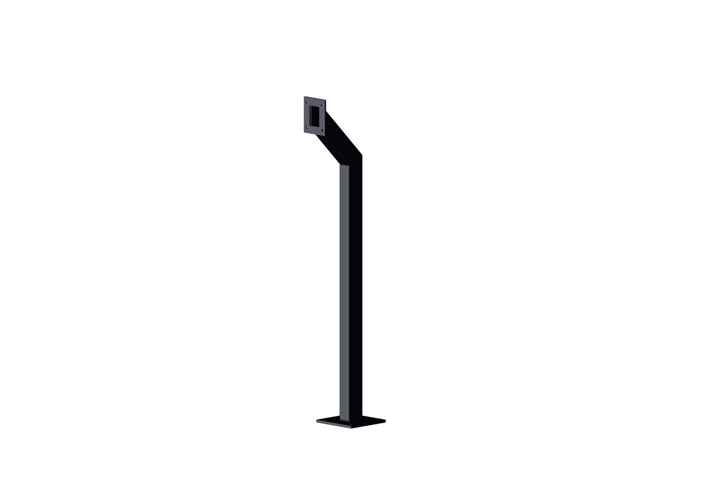 SER1 Single Bollard Angle Neck 75mm x 50mm x 1170mm High