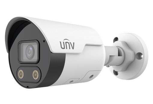 UNV IPC2128SB-ADF28KMC-I0, Prime-I Series IP Camera White AI Active Deter 8MP/4K Turret 2.8mm IR POE