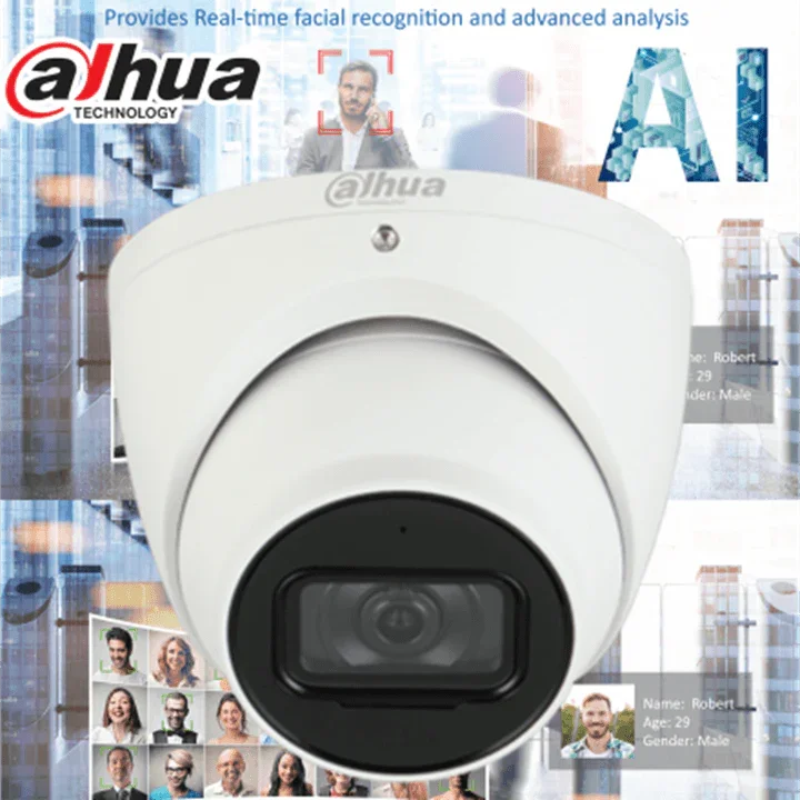 Dahua Smart AI 4MP Starlight+ IP Turret Camera, Fixed 2.8mm - CCTVMasters.com.au