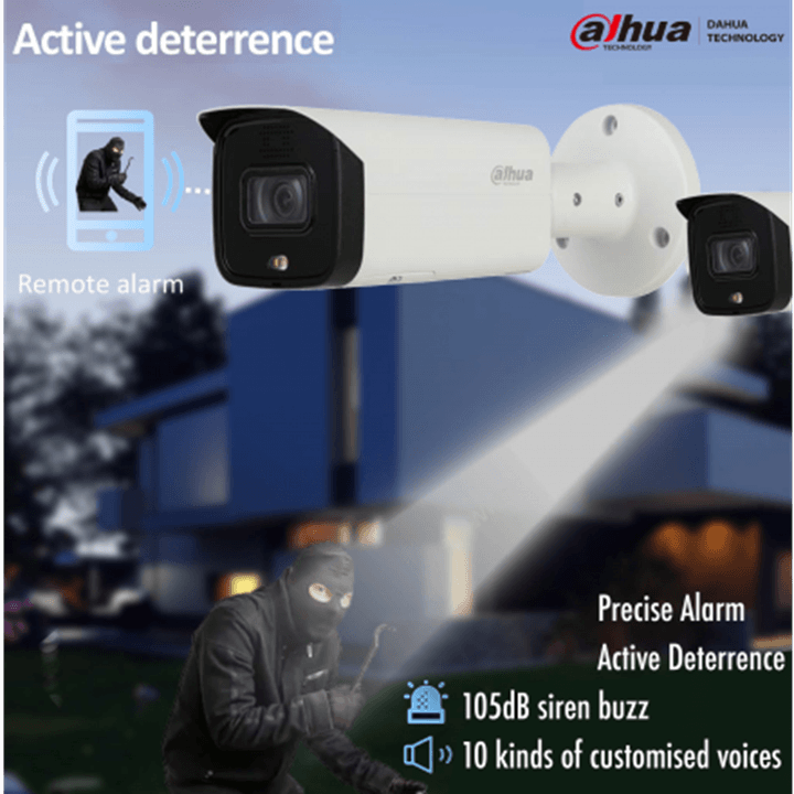 Dahua 5MP Smart AI Starlight+ IP Bullet Fixed 2.8mm - CCTVMasters.com.au