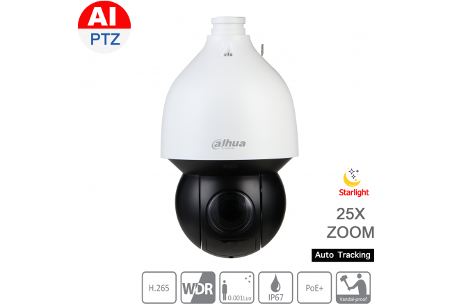Dahua DH-SD5A425XA-HNR 4MP 25x Starlight IR PTZ AI Network Camera
