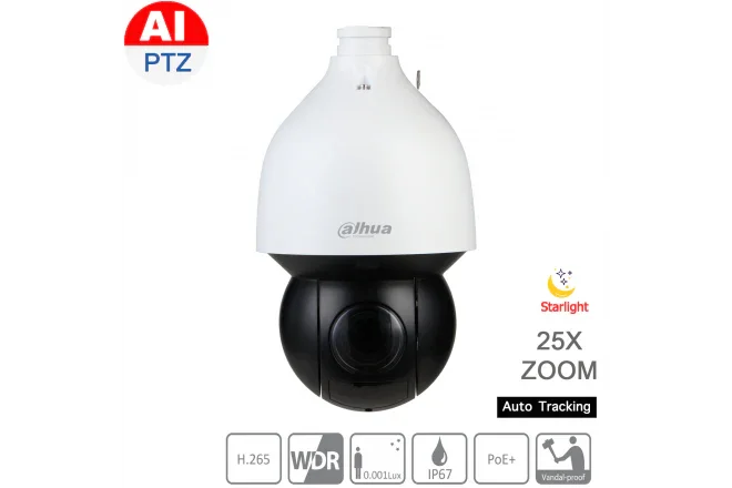 Dahua DH-SD5A425XA-HNR 4MP 25x Starlight IR PTZ AI Network Camera
