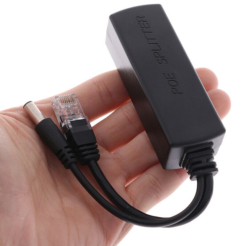 Active PoE Splitter 48V to 12V 2A 10/100Mbps for IP Cameras, IP Intercoms