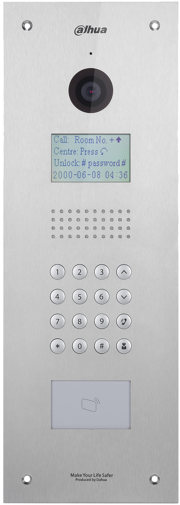 Dahua Apartment Outdoor Station, 3inch STN Screen, DHI-VTO1210C-X - CCTVMasters.com.au