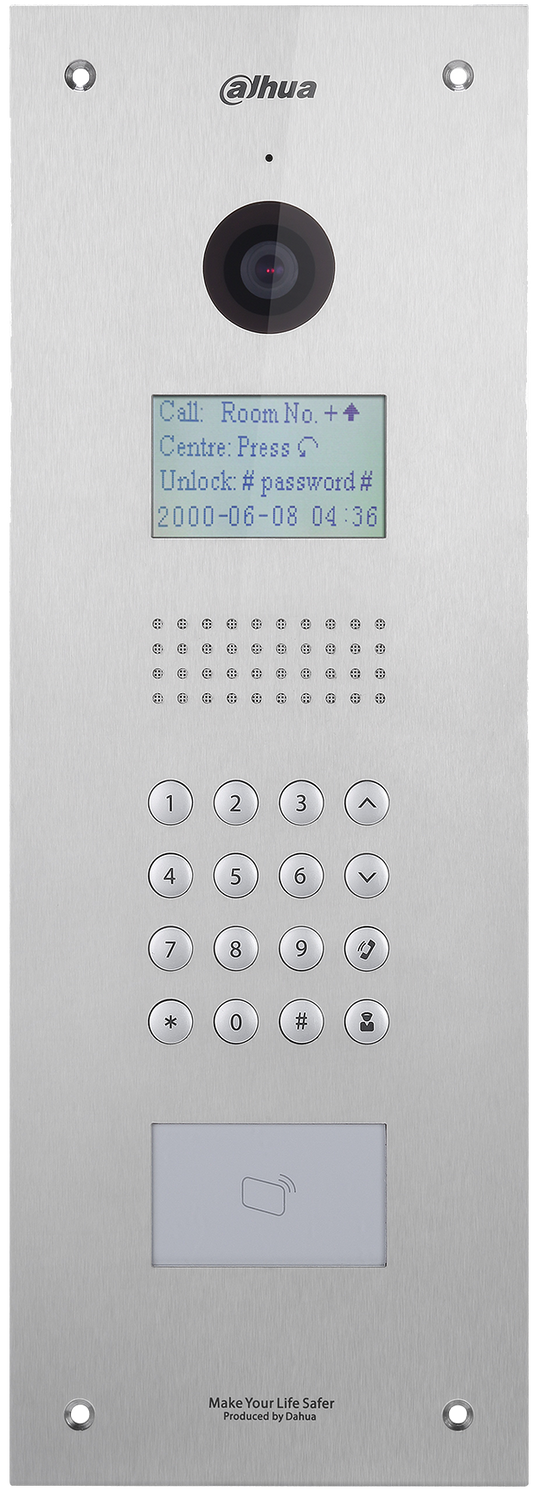 Dahua Apartment Outdoor Station, 3inch STN Screen, DHI-VTO1210C-X - CCTVMasters.com.au