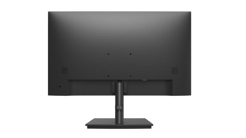 Back view of Hikvision 21.5 inch FHD 100Hz VA Monitor with Speaker showcasing its sleek design and sturdy stand.
