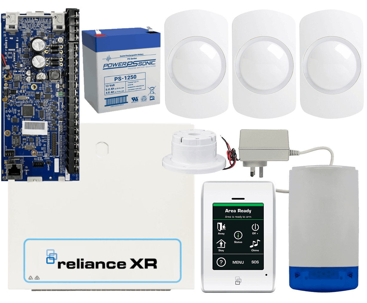 Hills Security Alarm System Reliance XR touch kit with Guardall