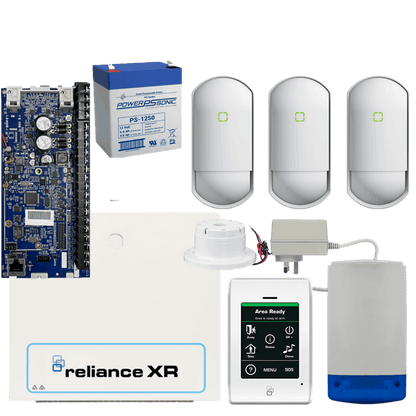 Hills Security Alarm System Reliance XR touch kit with Optex - Surface Mount