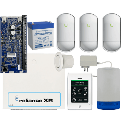 Hills Security Alarm System Reliance XR touch kit with Optex - Flush Mount